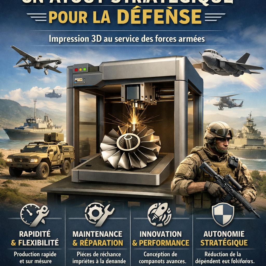 Fabrication additive : un atout stratégique pour la défense