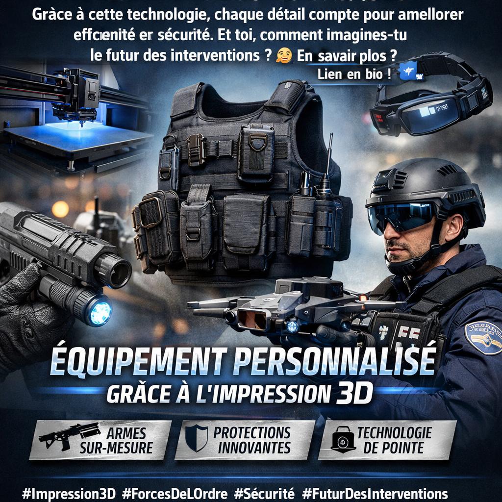 Optimiser le matériel des forces de l’ordre avec la 3D