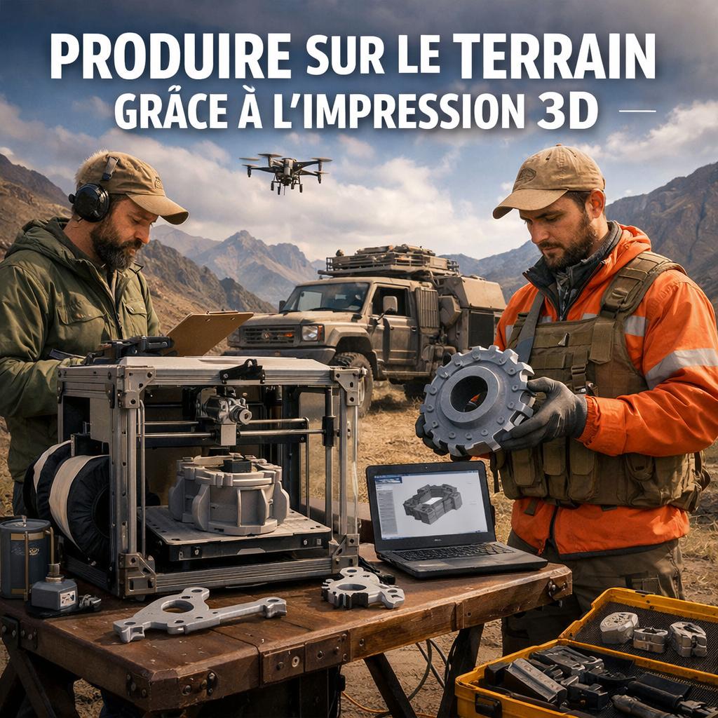 Produire sur le terrain grâce à l’impression 3D