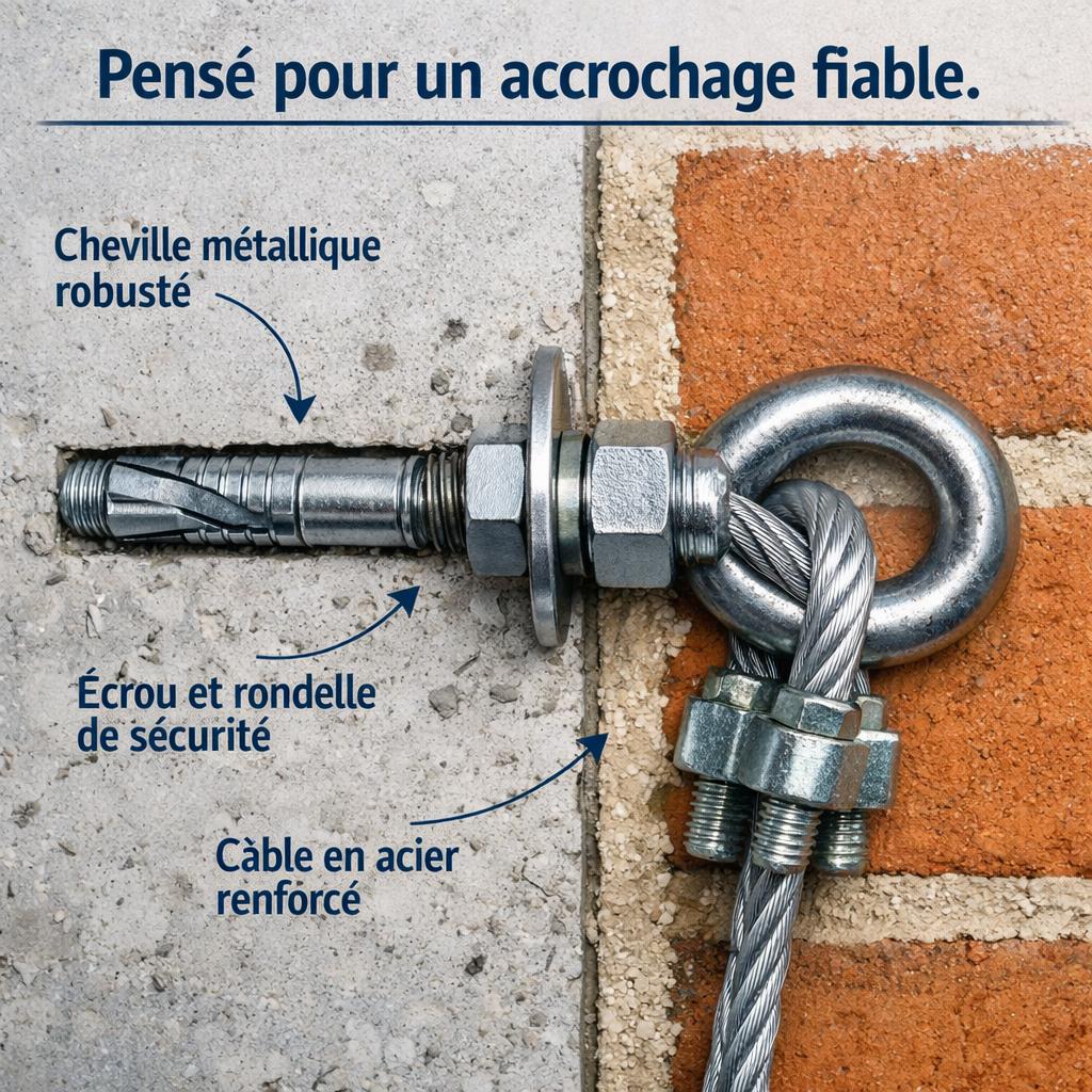 Pensé pour un accrochage fiable