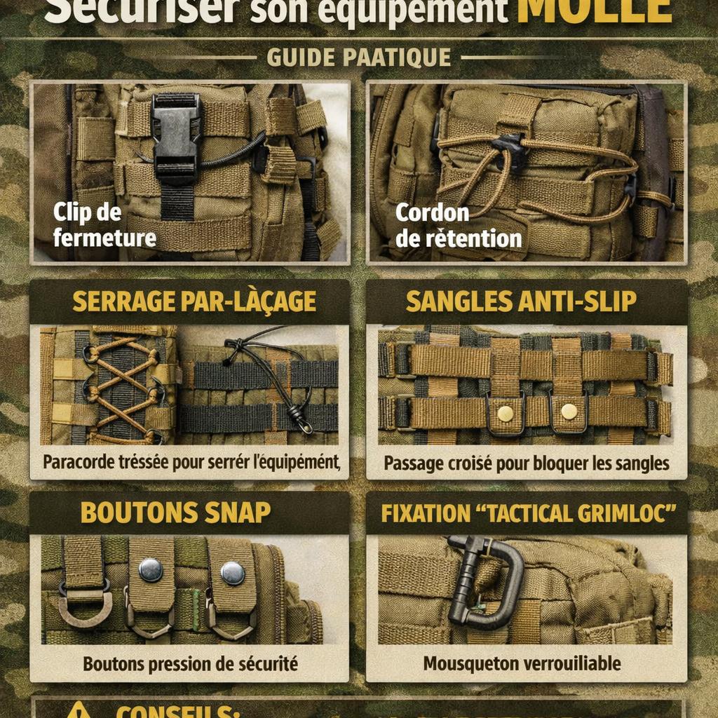Sécuriser son équipement MOLLE